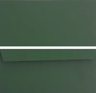 Produktbild von 50 Stück farbige Premium Briefumschläge Briefhüllen Kuvert, Caribic Palme grün, DIN Lang (110 X 220mm), ohne Fenster, haftklebend, 90g/m²
