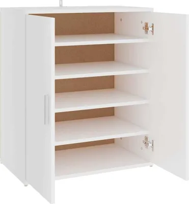 Produktbild von vidaXL Schuhschrank Weiß 60x35x70 cm Holzwerkstoff