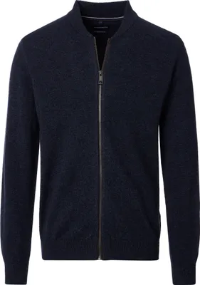Produktbild von CASAMODA Herren Strickjacke Zipper Regular Lammwollmix Marine 3XL