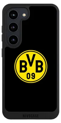 Produktbild von NIVOCASE Handyhülle für Samsung Galaxy S23  Hülle NIVOpure Case Schwarz BVB Borussia Dortmund Logo