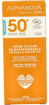 Produktbild von Alphanova Sun Sunscreen face SPF50+ (50 gr)