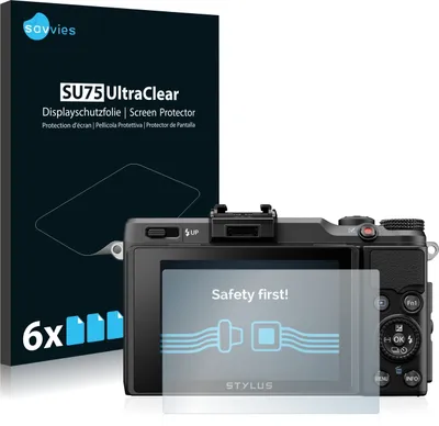 Produktbild von 6x Für Olympus Stylus XZ-2 Schutzfolie Savvies Displayschutz Display Schutz Folie Klar Transparent