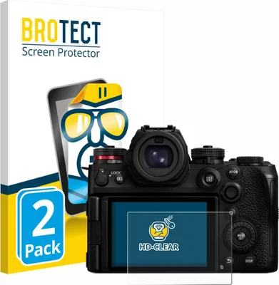 Produktbild von 2x Für Panasonic Lumix DC-S1RII Schutzfolie BROTECT Displayschutz Display Schutz Folie Klar Transparent