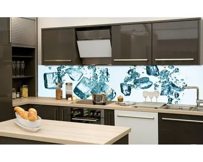 Zdjęcie produktu dla Dimex Tapeta kuchenna KI-260-002 Kostki lodu 60 x 260 cm