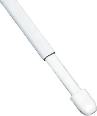 Produktbild von rewagi 2 Stück Vitragenstangen mit 4 Stück  Vitragenklebehaken, Gardinenstangen - Länge: 30 - 50 cm