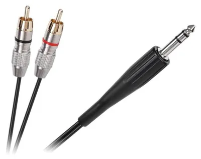 Obrázek produktu pro KPO3867-3 JACK 6.3 stereo - 2RCA kabel 3m