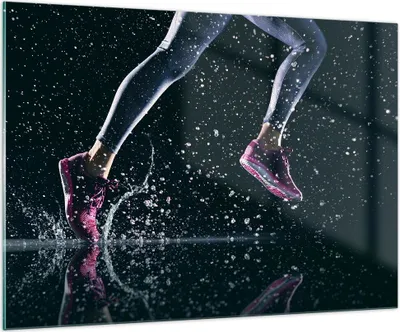 Produktbild von Bilder auf glas - Laufen Lifestyle Leichtathletik Schuhe - 100x70cm - Glasbilder - Wandbilder - Kunstdruck - Wanddekoration aus Glas - Glas Bilder - Wandbild auf Glas - GAA100x70-2900