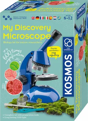 Image de KOSMOS My Discovery Microscope INT, Microscope, Boîte d'expérimentation, Expériences, enfants, à partir de 8 ans, 617523