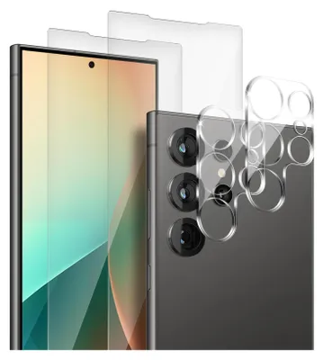 Produktbild von 2x Display + Kamera Glas für Samsung Galaxy S25 Ultra Panzerfolie Displayglas Kameraglas 9H Schutzglas