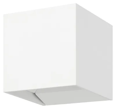Immagine prodotto di Applique Esterno Contemporanea Calpino 3 Alluminio Bianco Vetro Led