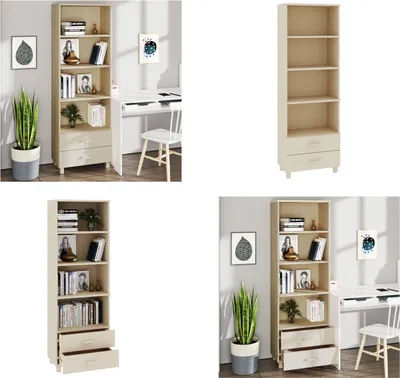 Produktbild von vidaXL Highboard HAMAR Honigbraun 60x35x180 cm Massivholz Kiefer - Highboard - Highboards - Holz Highboard - Highboard Massivholz