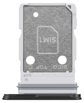 Immagine prodotto di Samsung, supporto per doppia scheda Nano SIM di ricambio per Samsung Galaxy S25 Edge, nero