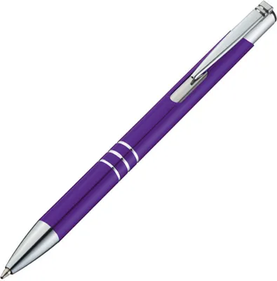 Produktbild von 10 Kugelschreiber aus Metall / Farbe: lila