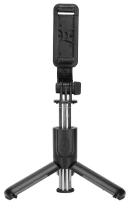 Produktbild von Teleskopischer Selfie-Stativ mit 360° Drehung, multifunktionaler Selfie-Stick für Smartphones, ideal für Live-Übertragungen