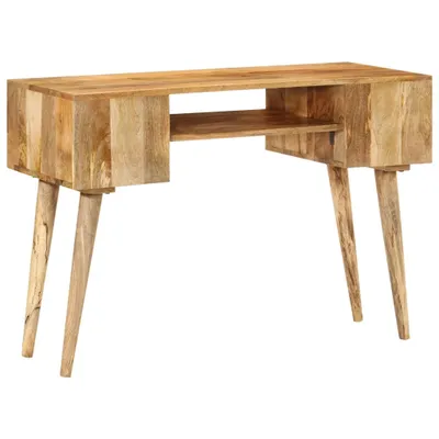 Image de Bureau avec tiroirs 110x47x76 cm bois de manguier solide
