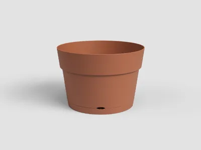 Obrázok produktu pre Artevasi Kvetináč CAPRI, s nádržkou na vodu, 40 cm, plast, hnedá/terakota