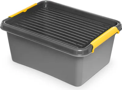Zdjęcie produktu dla Pojemnik Plastikowy Pudełko Z Pokrywą Do Przechowywania Box Pudło 12,5L