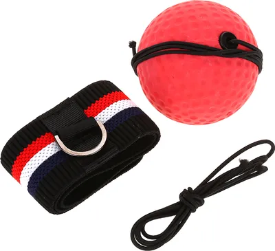Immagine prodotto di Palla Boxpunch per adulti con fascia per l'allenamento della velocità (fascia rossa)