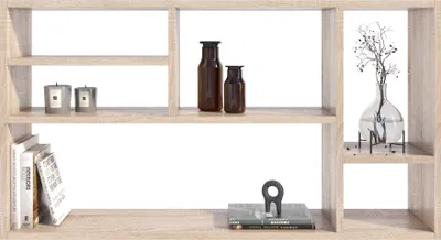 Produktbild von Per La Vita Wandregal Milano Sonoma-Eiche – Schweberegale für Die Wand Moderne Wandregale Wohnzimmer Dekorativ Regal für Schlafzimmer Deko