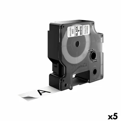 Obrázek produktu pro DYMO páska D1 19 mm x 7m, černá na bílé, Černá na bílé, Polyester, Belgie, -18 - 90 °C, DYMO, LabelManager, LabelWriter 450 DUO
