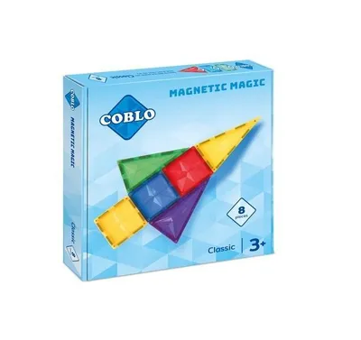 Zdjęcie produktu dla Magnetyczne klocki konstrukcyjne Basic 8 el.