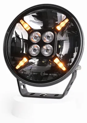 Produktbild von SKYLED Cosmo 7X LED Fernscheinwerfer Rund 7 Zoll, 60W Zusatzscheinwerfer mit Positionslicht Weiß/Orange, ECE R112 Straßenzulassung Ref. 37,5, FULL LED Scheinwerfer für SUV VAN PKW, 12V 24V Serie
