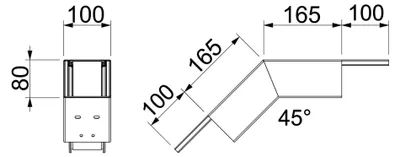 Imagen del producto de OBO BETTERMANN, Bogen 45, material ignífugo, 1 unidad