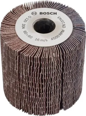 Image de Rouleau à lamelles Bosch PRR 60mm, Grain 120, Accessoire pour Texoro, Bois Métal et Synthétique