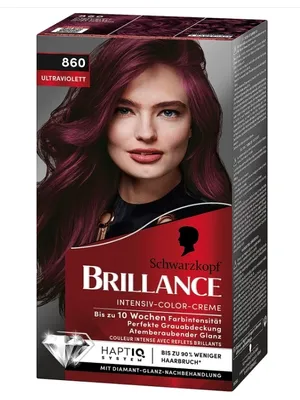 Obrázok produktu pre Schwarzkopf, Brillance. Krem Koloryzujący, Ultraviolett 860, 1 sztuka (PRODUKT Z NIEMIEC)