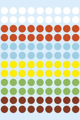 Image de Herma 1831 1831 Étiquettes multi-usages - couleurs assorties, Ø 8 mm, mates, 540 pièces