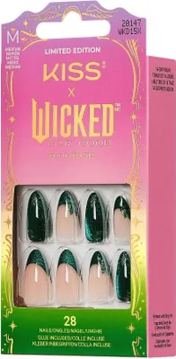 Produktbild von Kiss | Künstliche Nägel - 28 St. Set - Limitierte Wicked Edition - Dunkelgrün - Inkl. Kleber