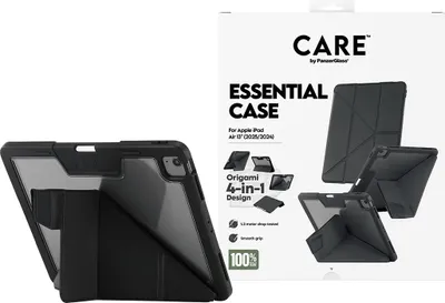 Zdjęcie produktu dla PanzerGlass CARE™ by ®™ by Essential Case Black iPad Air 13" (2024-2026), Pokrowiec, Apple, Apple - iPad Air 13“ (2026), Apple - iPad Air 13" (2025), Apple - iPad Air 13'' (2024), Czarny