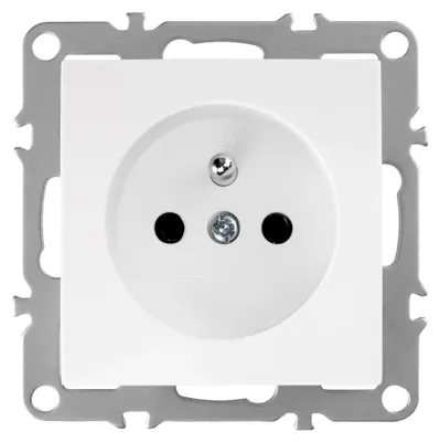 Immagine prodotto di Presa Singola Con Messa A Terra Toolight Oste Jnh001-G White
