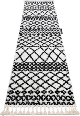Produktbild von Teppich, Läufer BERBER SAFI weiß - in die Küche, Halle, Korridor Weiß 80x300 cm