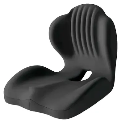 Obrázok produktu pre Omgoods – Ergonomická L-tvarová sedacia podložka z pamäťovej peny pre kancelárske stoličky a invalidné vozíky