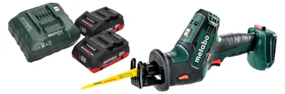 Produktbild von Metabo SSE 18 LTX Compact Akku Reciprosäge Säbelsäge 18 V 13 mm + 2x LiHD Akku 4,0 Ah + Ladegerät