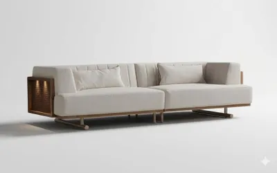Produktbild von Modernes Designer Sofa 3-Sitzer Couch Wohnzimmer Polstersofa