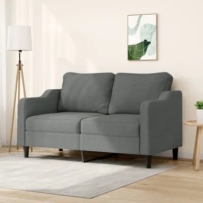 Zdjęcie produktu dla Maison Exclusive - Dwuosobowa sofa, ciemnoszary kolor, 140 cm, obita tkaniną