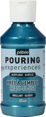 Produktbild von Glänzende Acrylfarbe für Pouring - Kobaltblau - 118 ml