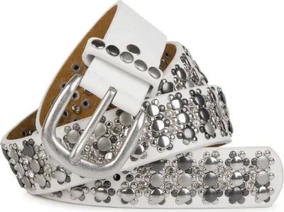 Produktbild von styleBREAKER edler Nietengürtel im Vintage Design, Nieten und Strass, kürzbar, Damen 03010052