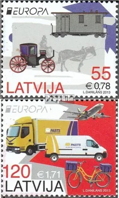 Produktbild von Briefmarken Lettland 2013 Mi 861A-862A (kompl.Ausg.) postfrisch Europa