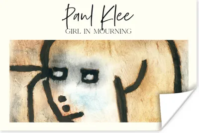 Produktbild von MuchoWow® Poster Paul Klee - Trauerndes Mädchen - Gemälde 30x20 cm - Plakate - Print