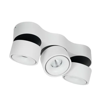 Produktbild von Arcchio LED-Deckenstrahler Rotari, Linsen, 3-flammig, weiß
