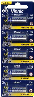 Immagine prodotto di Batteria per telecomando auto 27A 5 pz.