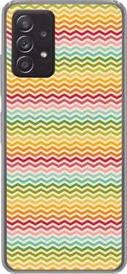 Produktbild von MuchoWow® Handyhülle Schutzhülle Hülle für Telefoonhoesje Samsung galaxy a73 Muster - Regenbogen - Retro Silikon Softcase Handy Hülle - Handyhülle