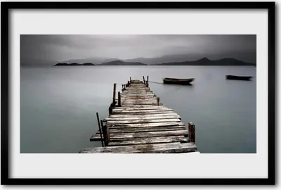 Produktbild von Bild 60x40 MDF-Rahmen Wandkunst Sea Bridge Architektur