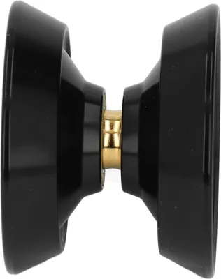 Image de Jouet professionnel en alliage de yoyo ball non réactif avec cordons de rechange pour garçon, noir brillant