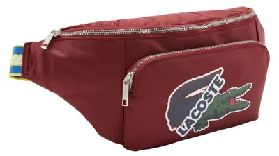 Produktbild von Lacoste Bauchtasche Umhängetasche Outdoor Bordeaux mit Aufdruck