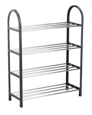 Produktbild von H&S Decoration Schuhschrank 4 Ebenen 65 cm dunkelgrau