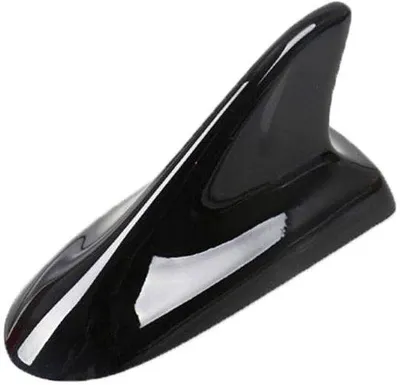 Image de Antenne de voiture universelle, noire, étanche, en forme d'aileron de requin, pour une utilisation en extérieur